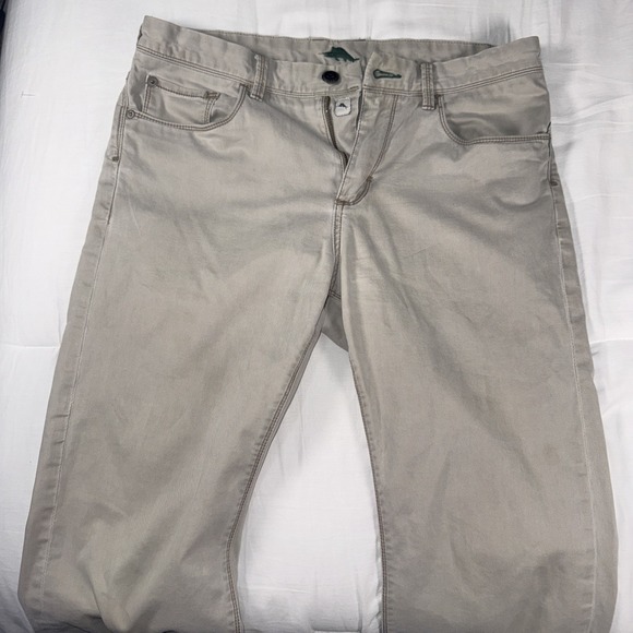 Tommy Bahama Pants Mens 35x32 Tan Khaki 5 Pocket Stretch Cotton Blend Standard - Picture 1 of 16